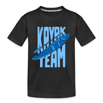 Équipe de kayak kayak kayakistes kayakistes kayak - T-shirt bio Premium Enfant - noir - Devant