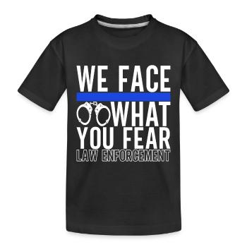 Policier - T-shirt bio Premium Enfant - noir - Devant