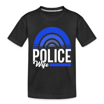Policier - T-shirt bio Premium Enfant - noir - Devant