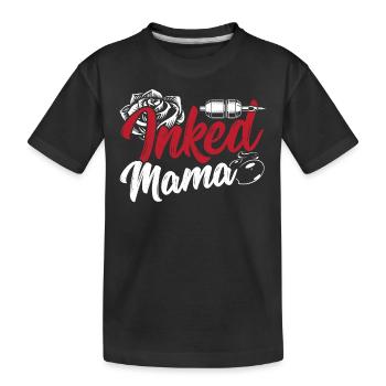 Tatouage encré encré artistique pour les mères - T-shirt bio Premium Enfant - noir - Devant