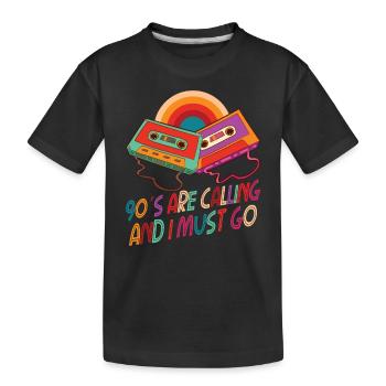 Cassette Type Vintage Cassette Retro Cassette Love - T-shirt bio Premium Enfant - noir - Devant
