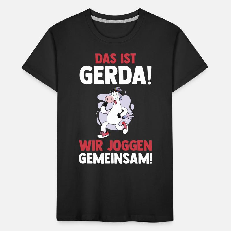 C’est Gerda nous courons ensemble vache T-shirt bio Premium Enfant