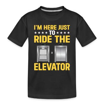 Elevator driver - Kids' Premium Organic T-Shirt - black - Front