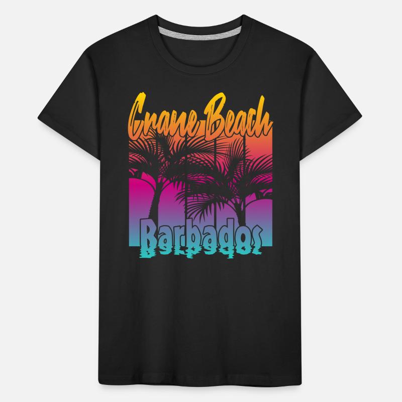 Crane Beach Barbade T-shirt bio Premium Enfant