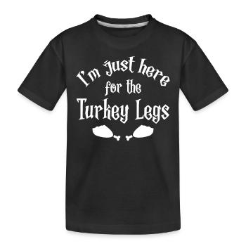 Ren Fair Saying Slogan - I’m Just Here For The Tur - T-shirt bio Premium Enfant - noir - Devant