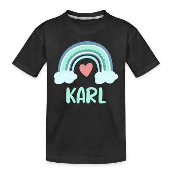 Karl Nom Rainbow Baby - T-shirt bio Premium Enfant - noir - Devant