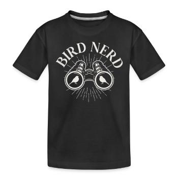 Bird Nerd - Kinder Premium Bio T-Shirt - Schwarz - Vorne