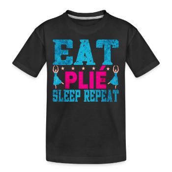 Ballet Danseuse Ballet Ballerine - T-shirt bio Premium Enfant - noir - Devant