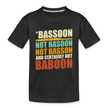 Bassoniste Fanfare bassoniste - T-shirt bio Premium Enfant - noir - Devant
