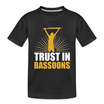 Bassoniste Fanfare bassoniste - T-shirt bio Premium Enfant - noir - Devant