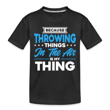 Discus Throw Discus Thrower Cadeau - T-shirt bio Premium Enfant - noir - Devant