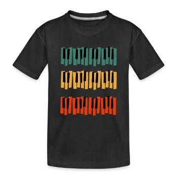 Licence de synchronisation Musique Baby Grand Piano - T-shirt bio Premium Enfant - noir - Devant