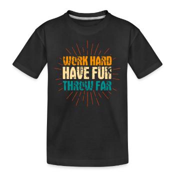 Discus Throw Discus Thrower Cadeau - T-shirt bio Premium Enfant - noir - Devant