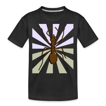 Ameise Weihnachtsgeschenk Geburtstagsgeschenk - Kinder Premium Bio T-Shirt - Schwarz - Vorne