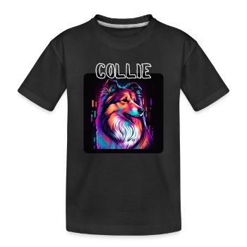 Graffiti Style - Cooler Collie 5 - Kids' Premium Organic T-Shirt - black - Front