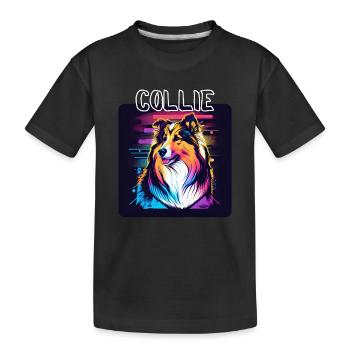 Graffiti Style - Cooler Collie 6 - Kids' Premium Organic T-Shirt - black - Front
