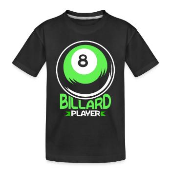 Billiard Player Lovers Billiard Pool - T-shirt bio Premium Enfant - noir - Devant