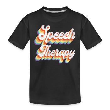 Speech Therapist Therapy Assistant - Kinder Premium Bio T-Shirt - Schwarz - Vorne