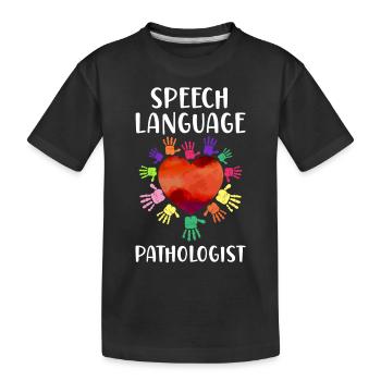 Speech Therapist Therapy Assistant - Kinder Premium Bio T-Shirt - Schwarz - Vorne