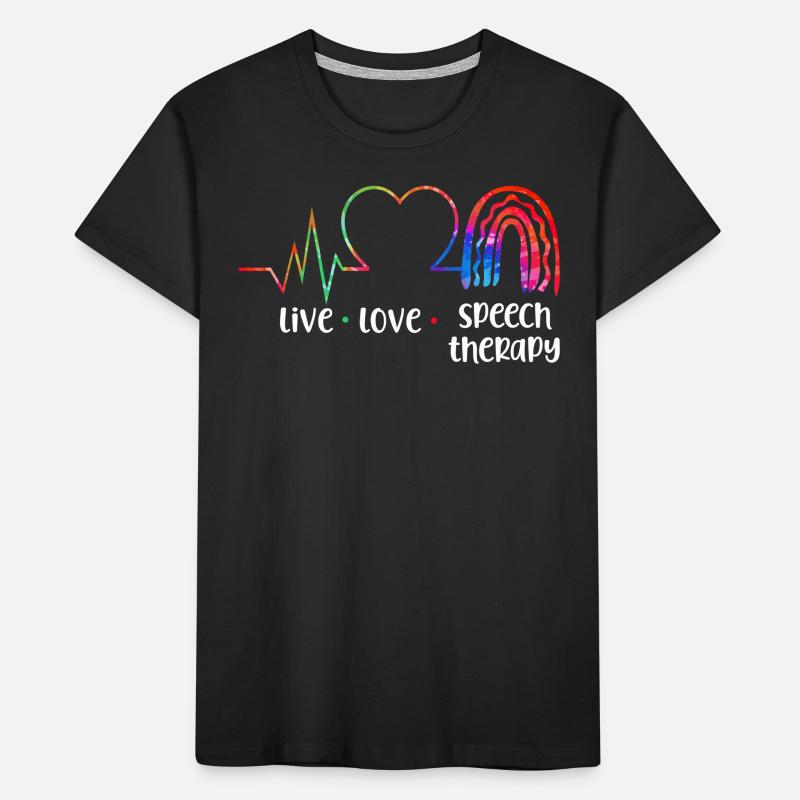 Speech Therapist Therapy Assistant Kinder Premium Bio T-Shirt