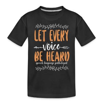Speech Therapist Therapy Assistant - Kinder Premium Bio T-Shirt - Schwarz - Vorne