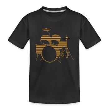 Percussion - T-shirt bio Premium Enfant - noir - Devant