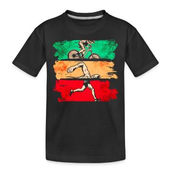 Triathlon - T-shirt bio Premium Enfant - noir - Devant