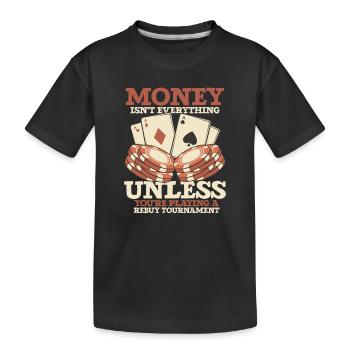 Poker Casino Joueur de poker Jeu de roulette - T-shirt bio Premium Enfant - noir - Devant