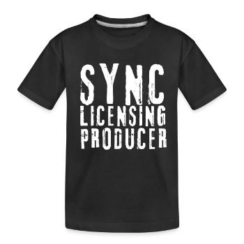 Sync Licensing Music Producer - Kids' Premium Organic T-Shirt - black - Front