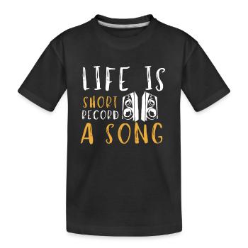 Sync Licensing Music Producer - Kids' Premium Organic T-Shirt - black - Front
