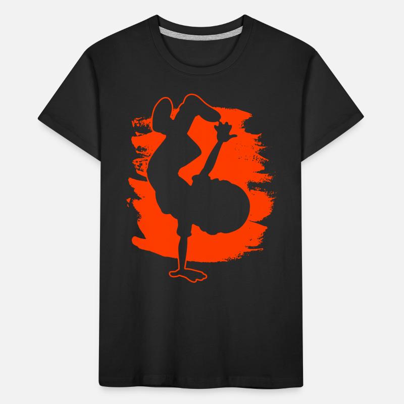 Breakdance Junge Breakdancer Tanzen Kinder Premium Bio T-Shirt