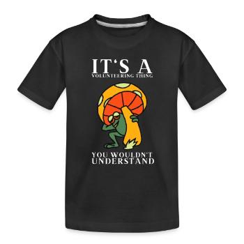 Bénévole pour la recherche psychédélique - T-shirt bio Premium Enfant - noir - Devant