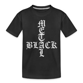 black metal diable Baphomet gothique sorcière occulte - T-shirt bio Premium Enfant - noir - Devant