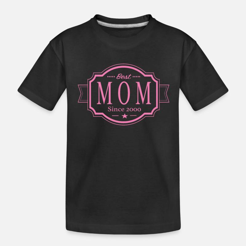 Beste Mama seit 2000 - Kinder Premium Bio T-Shirt - Schwarz