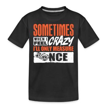 Zimmermann, Holzarbeiter - Kinder Premium Bio T-Shirt - Schwarz - Vorne