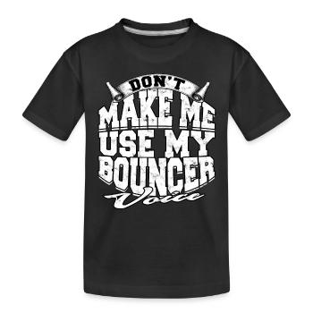 Bouncer Gift Bodyguard Safety Safety - Kids' Premium Organic T-Shirt - black - Front