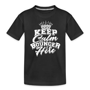 Bouncer Gift Bodyguard Safety Safety - Kids' Premium Organic T-Shirt - black - Front