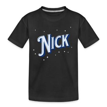 Surnom personnalisé - T-shirt bio Premium Enfant - noir - Devant