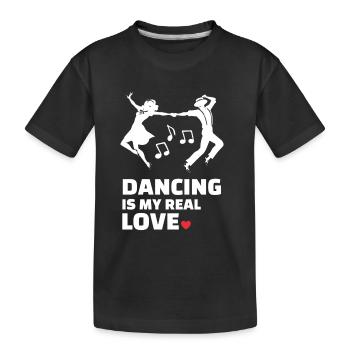 Ich Liebe Es Zu Tanzen - Kinder Premium Bio T-Shirt - Schwarz - Vorne