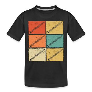 Clarinette Clarinettiste Clarinettiste - T-shirt bio Premium Enfant - noir - Devant
