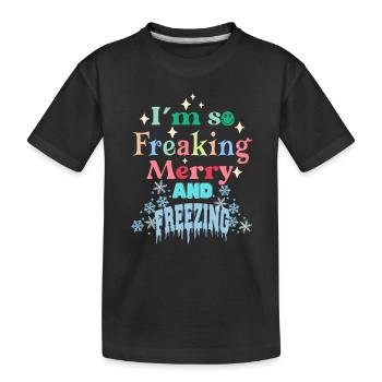 J’ai tellement froid l’hiver déteste drôle de dire froid - T-shirt bio Premium Enfant - noir - Devant
