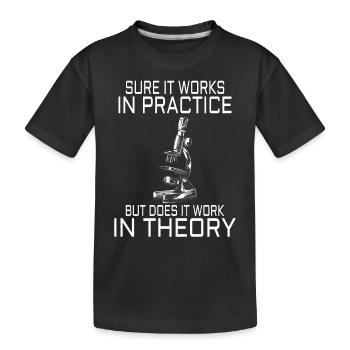 Physique Science Physicien Professeur de physique Cadeau - T-shirt bio Premium Enfant - noir - Devant