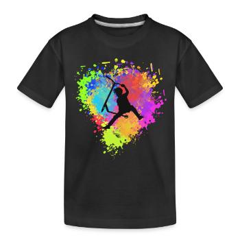 Trottinette freestyle - T-shirt bio Premium Enfant - noir - Devant