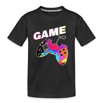 Humor Video Games Player Mode Activated Gamer Gift - Kids' Premium Organic T-Shirt - black - Front