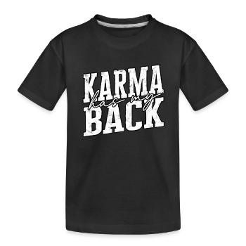 Karma Meditation Fate Gift Idea Gift S - Kids' Premium Organic T-Shirt - black - Front