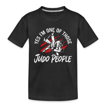 Judo People Fighter Karate Combat Sports Training - Kinder Premium Bio T-Shirt - Schwarz - Vorne