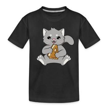 Apple pie - Kids' Premium Organic T-Shirt - black - Front