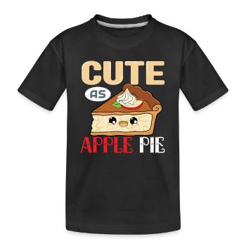 Apple pie - Kids' Premium Organic T-Shirt - black - Front