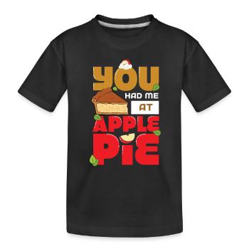 Apple pie - Kids' Premium Organic T-Shirt - black - Front