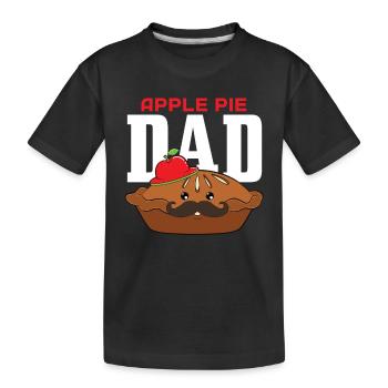 Apple pie - Kids' Premium Organic T-Shirt - black - Front